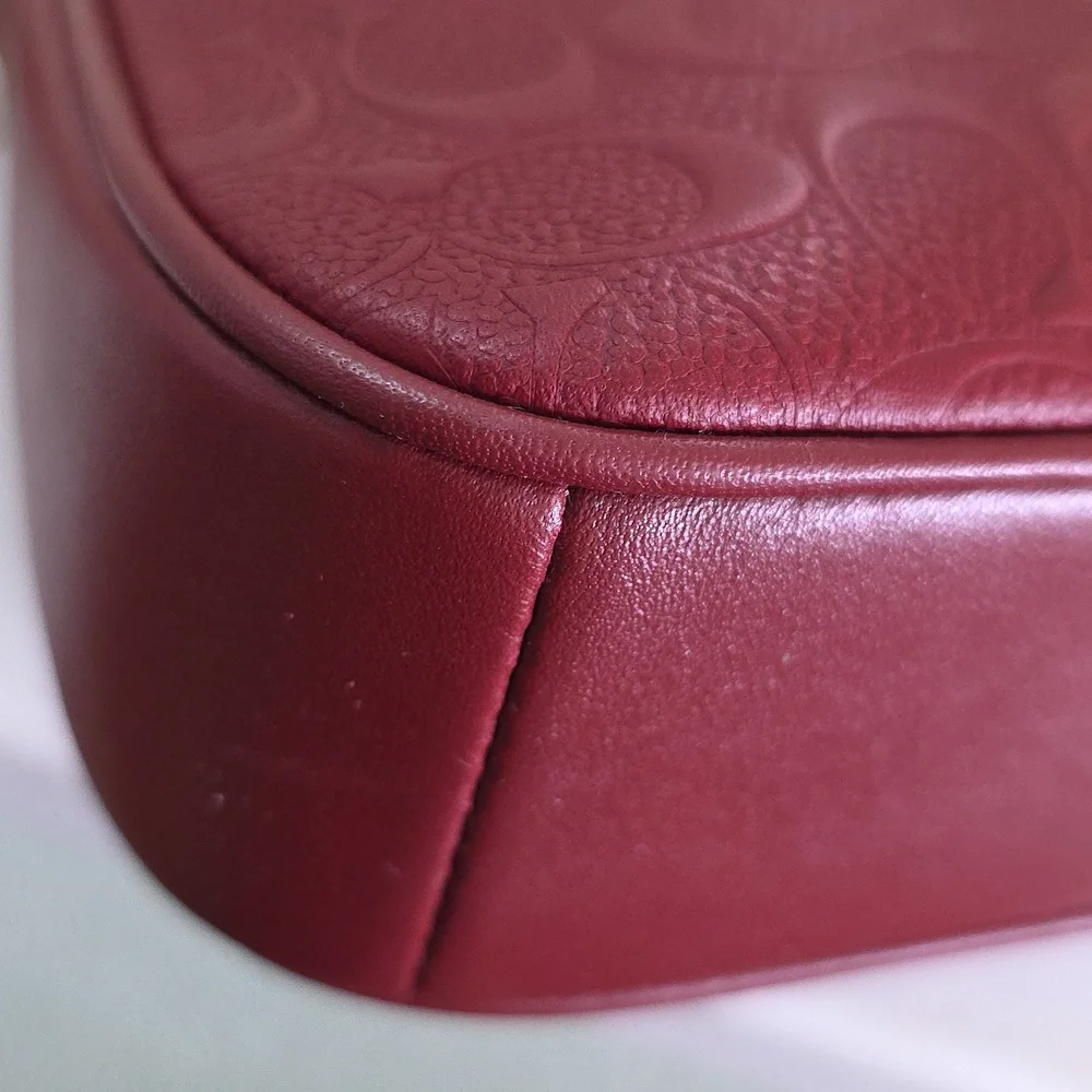 Coach C7362 Signature Dark Red 1941 Leather Nolita 19 Minibag EUC - Picture 10 of 17